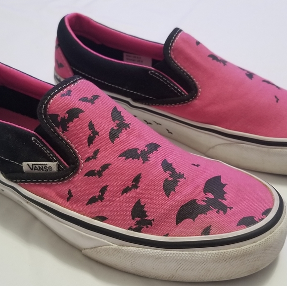 2006 Van's Pink Warped Tour Bat Trail Slip-on Shoe - Picture 2 of 8